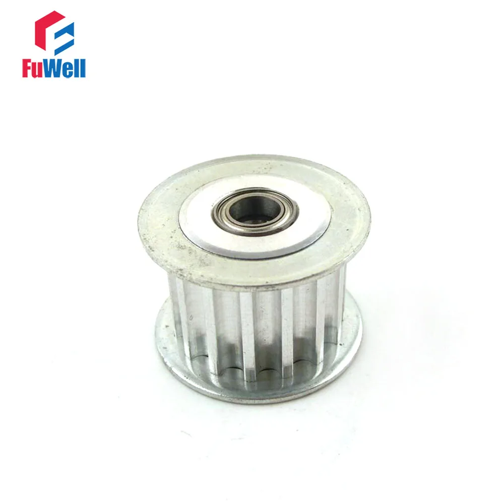 2pcs HTD 5M-15T Timing Idler Pulley 15 Teeth 3/4/5/6/7/8/9mm Bore Idle Belt Pulley 16/21mm Belt Width Bearing Synchronous Wheel