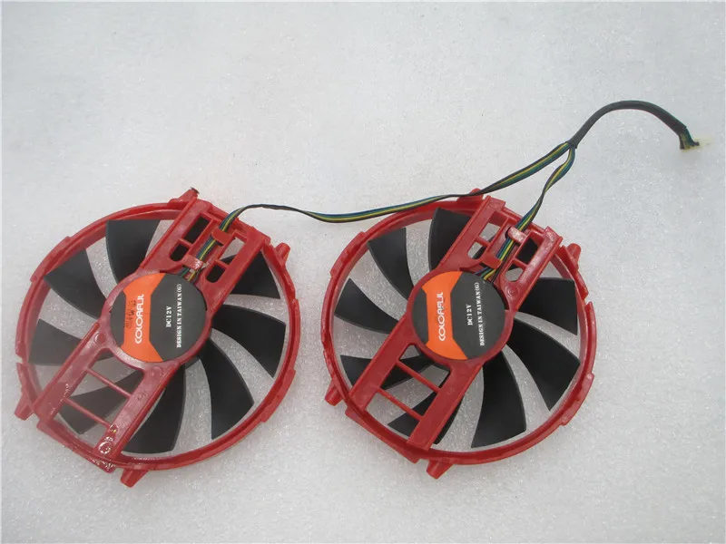 Original untuk Rainbow GTX970 Luar Negeri Edisi Radium R9 280X Berbisa Monitor Fan