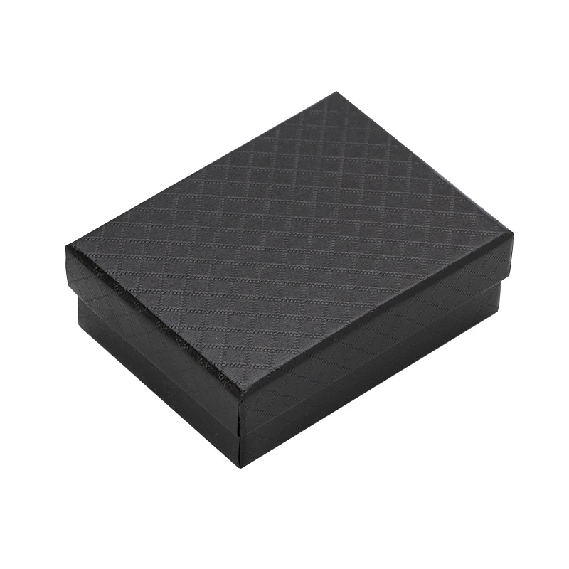 24pcs Jewelry Box 7*9*3cm Jewelry Sets Display Box Multi Colors Ring Box Necklace Packaging Earrings Gift Box Black Sponge
