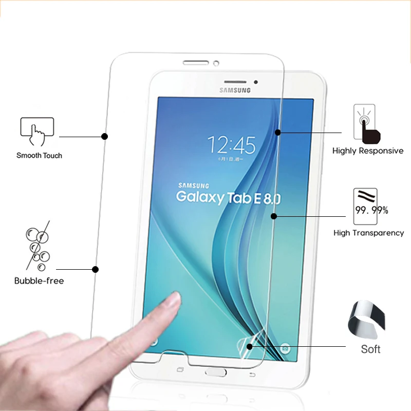 

New High clear Glossy films For Samsung Galaxy Tab E 8.0 SM-T3777 8.0" tablet pc Anti-Scratches HD LCD Screen Protector Guard