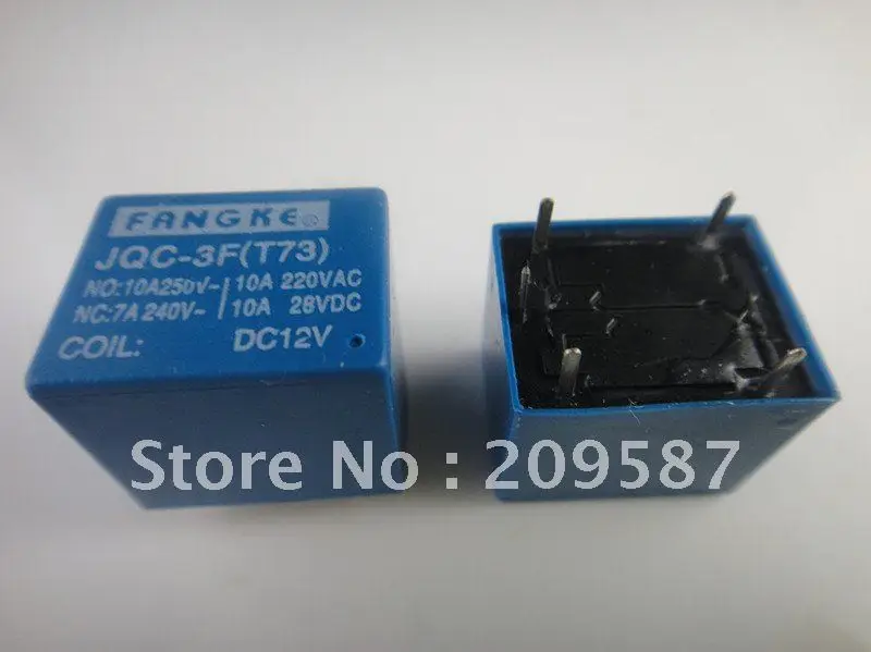 10pcs JQC-3F(T73) DC 12V 5PIN Power Relay 250VAC 28VDC