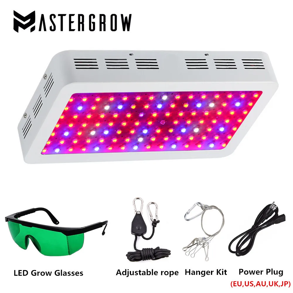 

DIAMOND 300W 600W 800W 1000W 1200W 1500W 1800W 2000W Double Chip LED Grow Light Full Spectrum Red/Blue/UV/IR For Indoor Plants