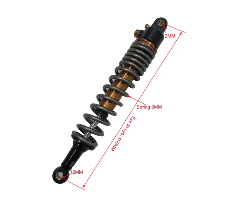 400mm/410mm/420mm/430mm/440mm/450mm Motorcycle Shock Absorber Suspension for HONDA YMAHA SUZUKI Kawasaki ATV