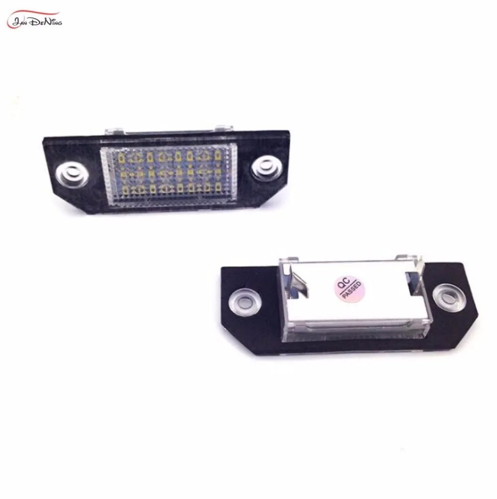 JanDeNing  2pcs Error Free 24 LED License Plate Lights For Ford Focus C-MAX MK2