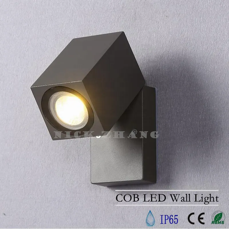 10W COB LED Modern Aluminum Rotated LED Wall Lamp Bedside Lamp Water Proof Outdoor Lamp For Bedroom Balcony