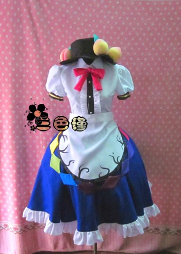 Hinanawi Tenshi cosplay anime cosplay costume with hat 110