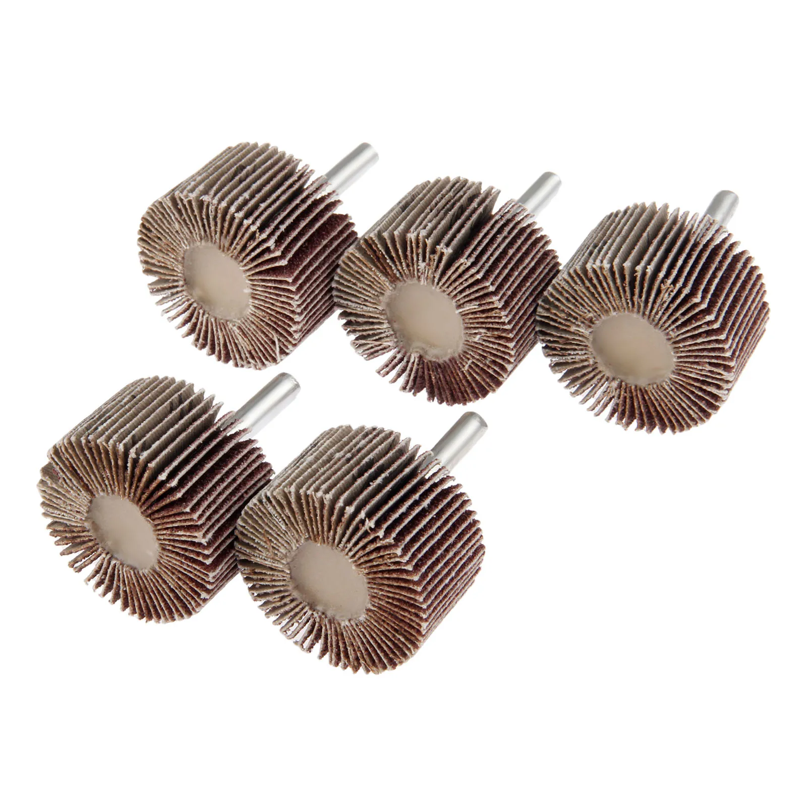 Dreld 5 pcs dremel 액세서리 로타리 공구 40mm 그라인딩 버핑 샌드페이퍼 미니 드릴 그릿 용 맨드릴 플랩 휠 헤드 80 #