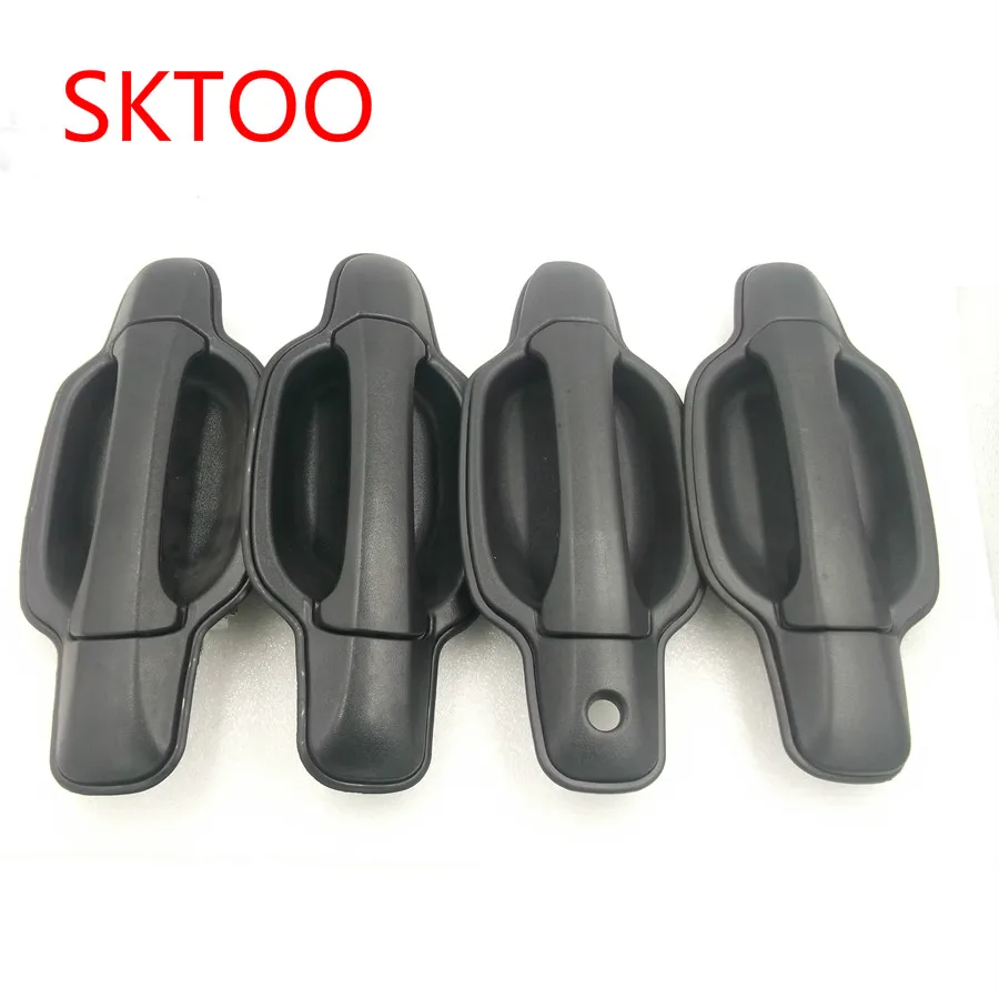 

SKTOO 4pcs for Great wall wingle 3 Wingle 5 door handle outer handle of handle assembly black pockmark