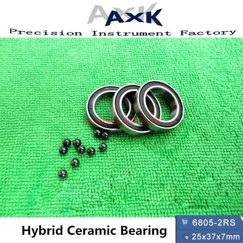 2023 Sale 6805 Hybrid Ceramic Bearing 25x37x7 Mm Abec-1 ( 1 Pc ) Bicycle Bottom Brackets & Spares 6805rs Si3n4 Ball Bearings