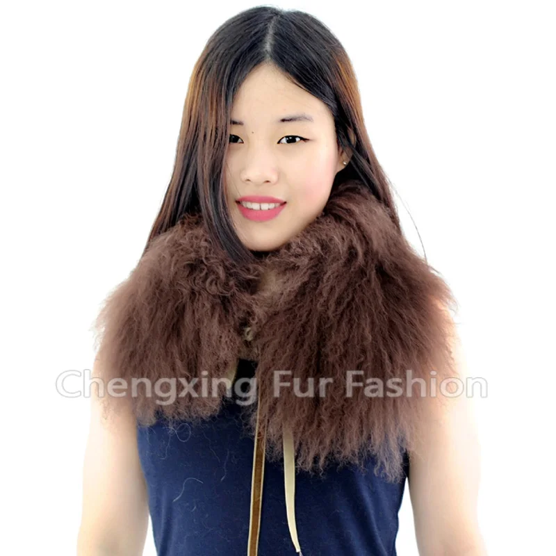 Free Shipping Collar-S6 Detachable Mongolian Lamb Fur Collar