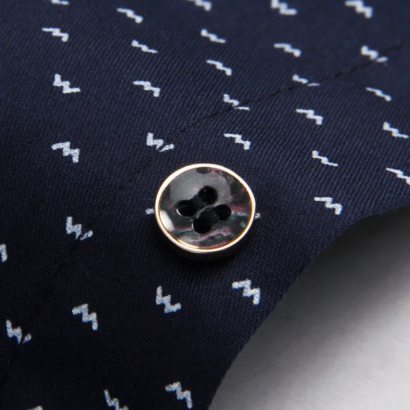 2018 New Men Long Sleeve Shirt Luxury Stylish Mens Printing Slim Fit Shirt Casual Shirts Mens Dress Shirts 5 Color Size:M-5XL