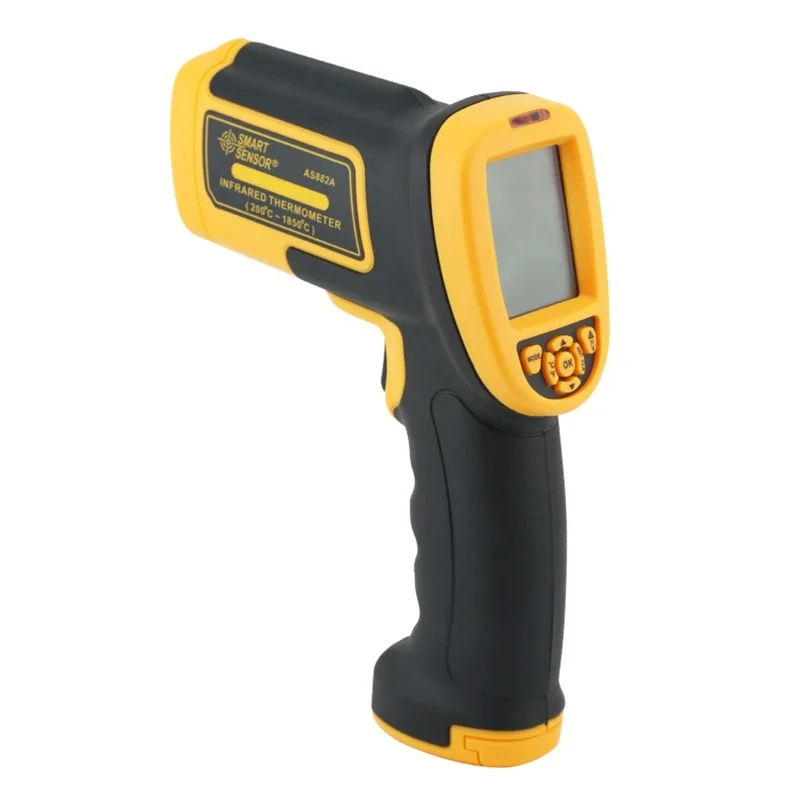 Smart Sensor AS882A Non-contact Digitale Ir Infrarood Laser Thermometer Temperatuur Meter Gun Range 200 ~ 1850C (392 ~ 3362F)