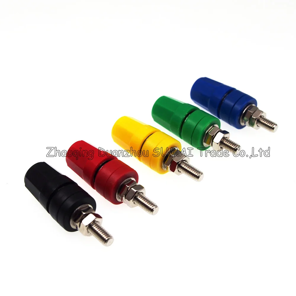 High Quality 4mm Binding Post/Terminal,4mm Socket/Jack,Large Current,24A/30VAC-60VDC,5 Colors Choose