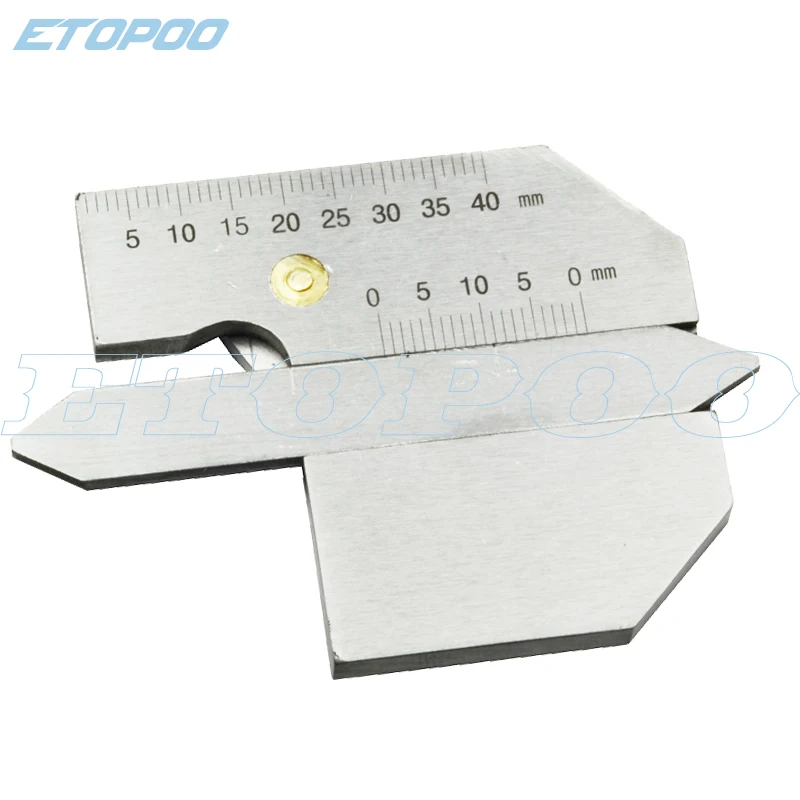 High quality stainless steel 0-40mm weld seam gauge HK45 weld guage weld inspect ruler weld measure caliper