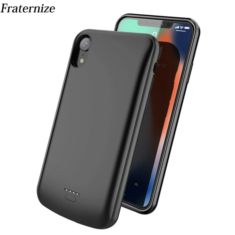 Pełna pokrywa etui na ładowarkę do iPhone 6 6S 7 8 Plus 5 5S SE Power Bank etui na baterie do iPhone X XS Max XR silikonowe etui