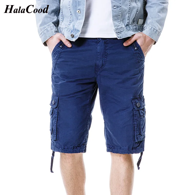 

2018 Summer Men's Military Cargo Shorts Brand New Army Green Tactical Shorts Men Cotton Loose Work Casual Short Plus Size 38 40