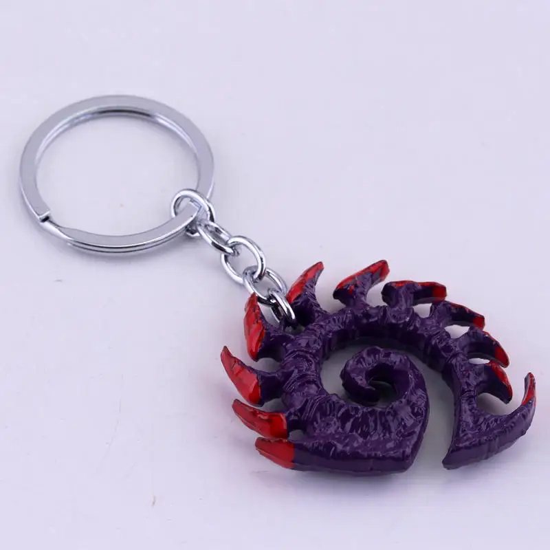 star craft II Terran Symbol Zerg Symbol & Wings Of Liberty Keychain Accessories  Ring Terran Keyring Key Holder Souvenir