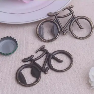 2018 New Creative Vintage Bicycle Wine Bottle Opener Wedding Party Present Alloy Beer Can Openers Favors And Gifts Souvenirs Dec