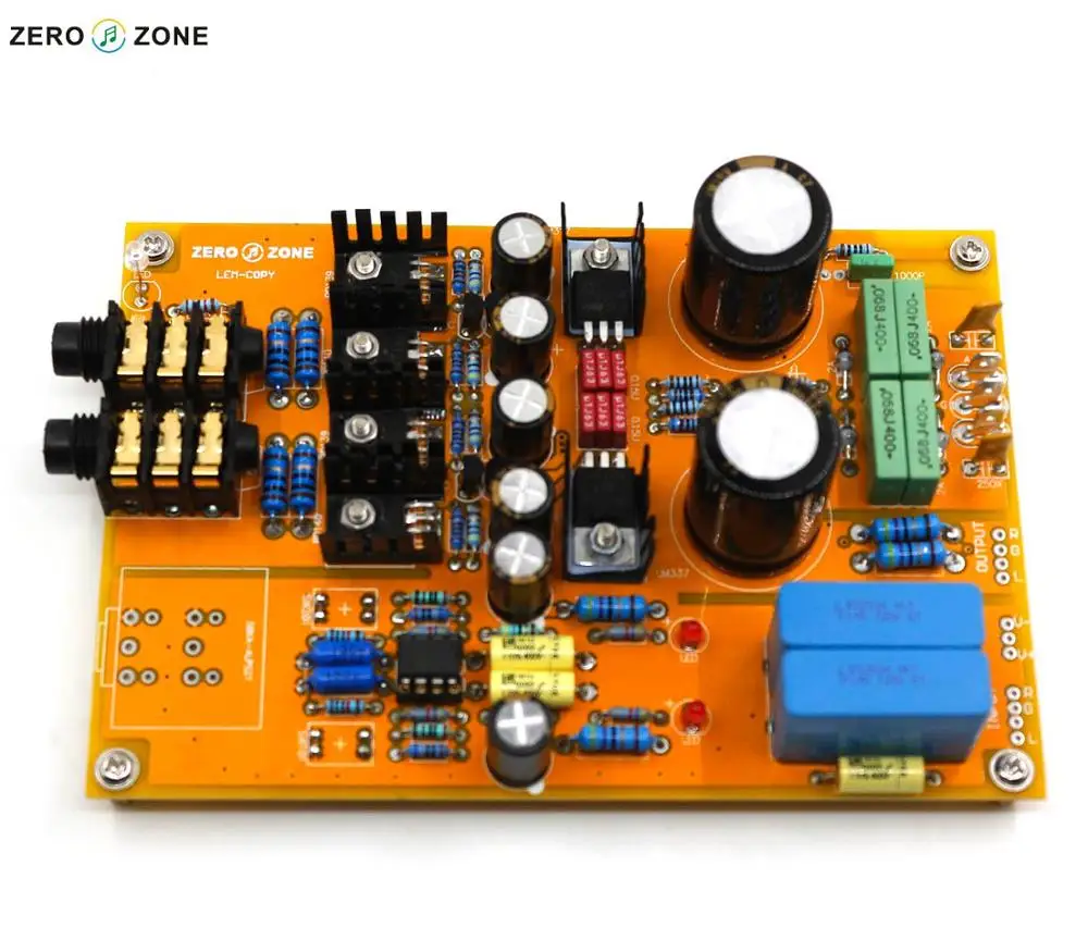 GZLOZONE Upgraded Assembled Headphone Amplifier Board Preamp Base On Lehmann Amp + ALPS Potentiometer