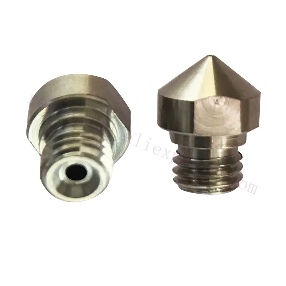 2pcs titanium alloy Nozzle f/ Micro Swiss MK10 All Metal Hotend Upgrade, Wanhao/ Creator pro / Dreamer / Finder 3D Printer Use