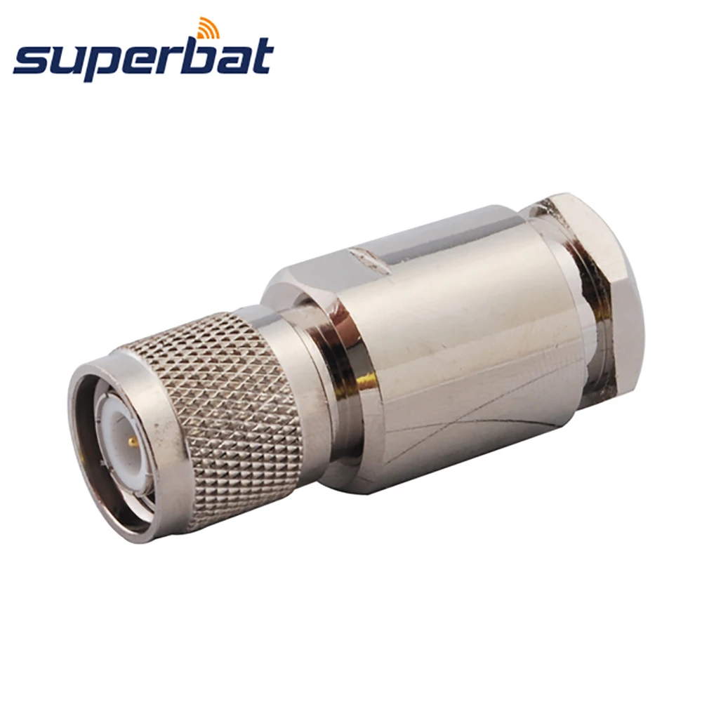 

Superbat 2pcs TNC Male Clamp Straight RF Coaxial Connector for LMR400 RG8 RG213 Cable