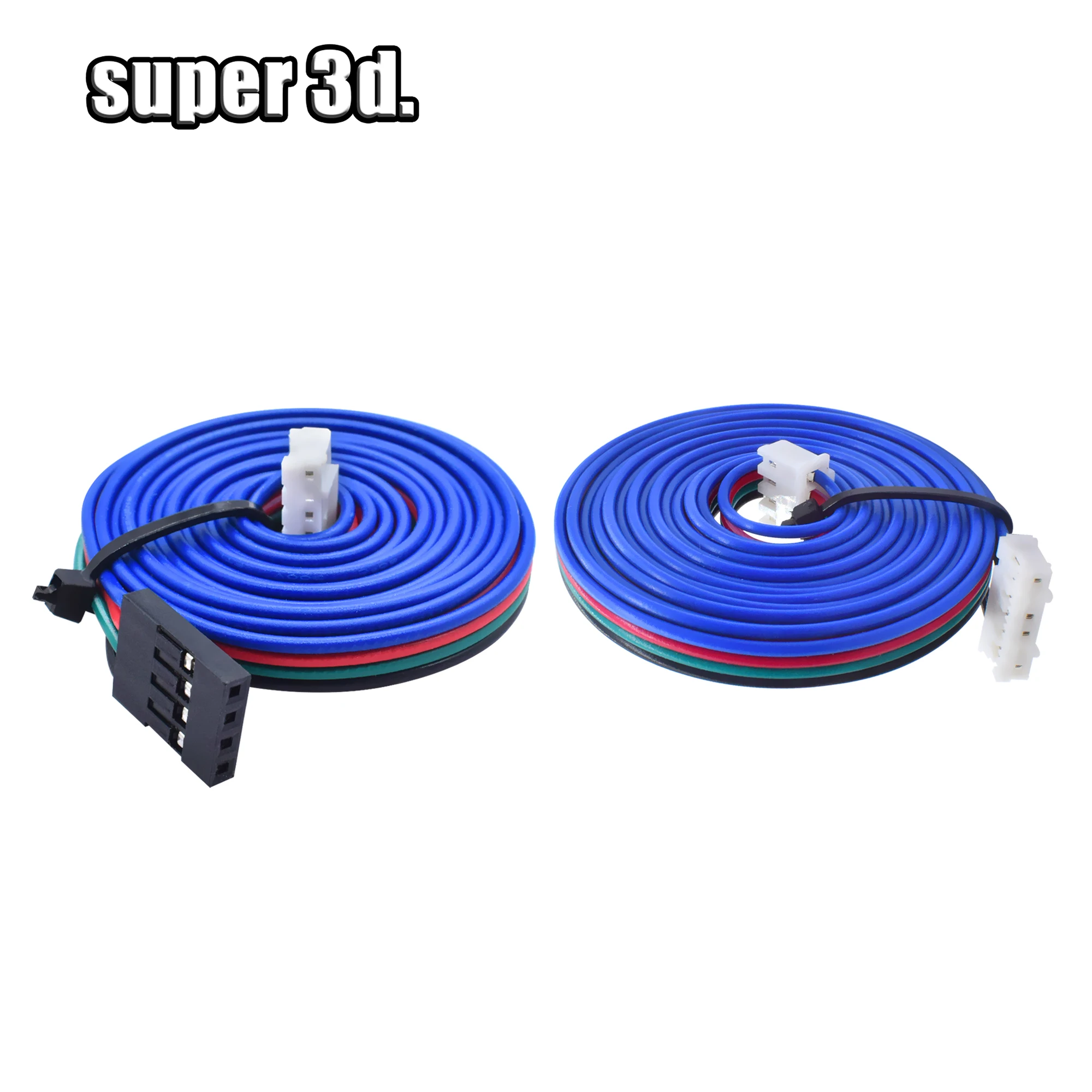 10cm/50cm/100cm/150cm Stepper Motor Cables Wire XH2.54 4pin DuPont Connector Extension to 6pin Terminal Line 3D Printer Parts