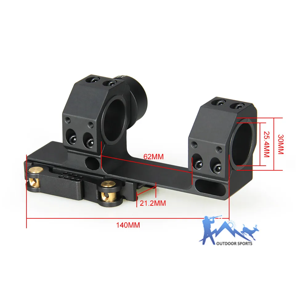 

E.T Dragon air gun Rifle Scope Mount QD Mount Angle Indicator 6063 Aluminum Diameter 25.4-35mm For Picatinny Rail OS24-0219