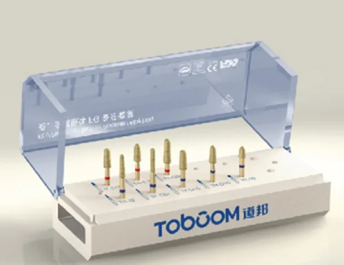 1 zestaw narzędzi dentystycznych wiertła porcelanowe do wkładek ze stopu i nakładek 8 sztuk/zestaw FG0908D