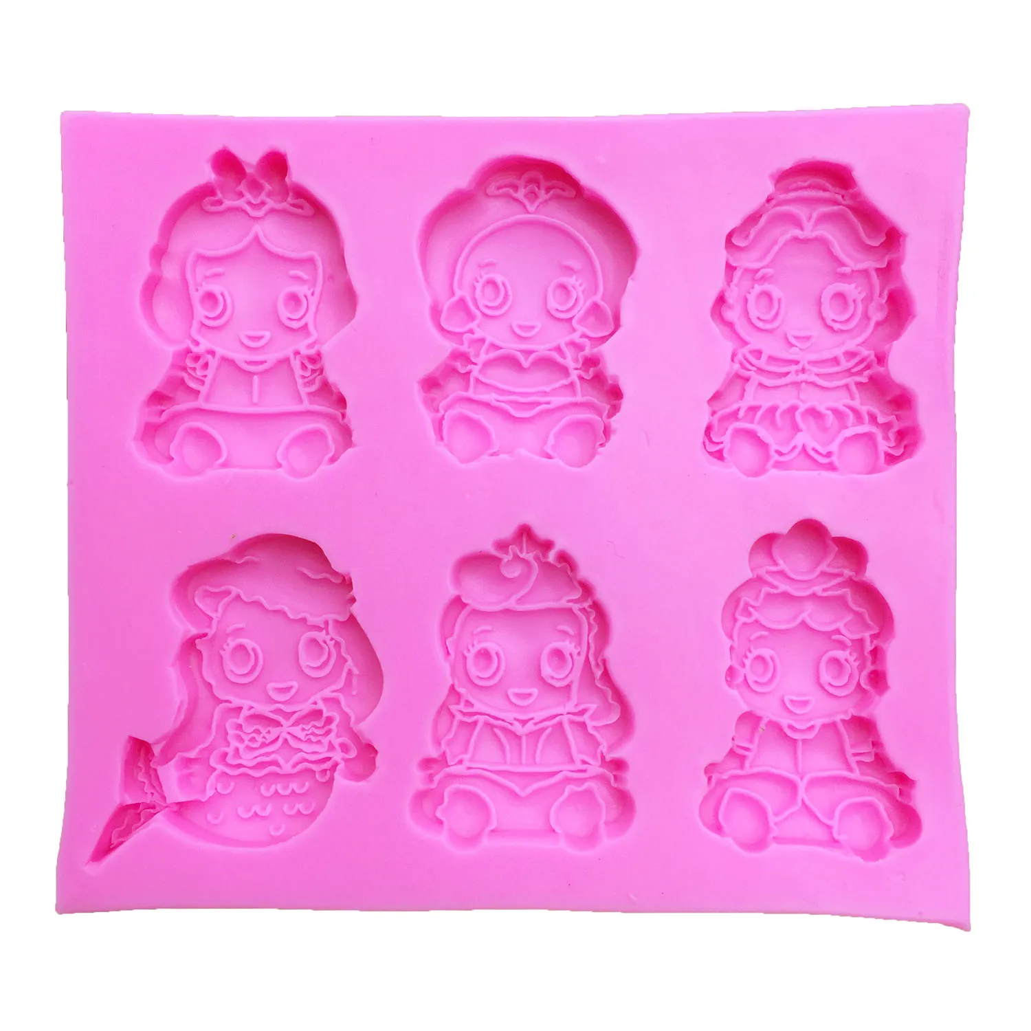 M0676 Cake Decorating Tools Mermaid Princess Fondant Cake Mold Chocolate Dessert Pastry Baking Decorative Diy Tools