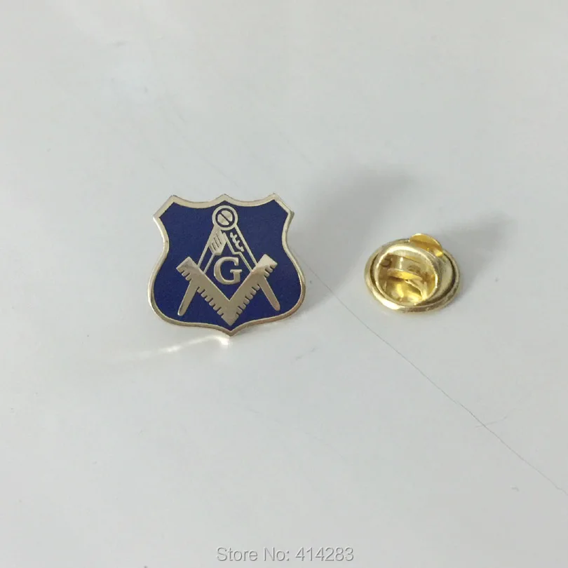 masonic shield lapel pin square and compass blue lodge free masons badges craft hard enamel pins brooch