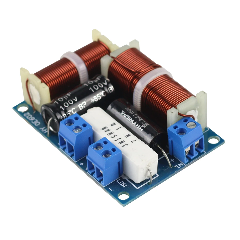GHXAMP 2 Way Crossover Audio Speaker Board MINI Tweeter Bass Bookshelf HIFI Loudspeaker Frequency Divider Universal 80W 2PCS