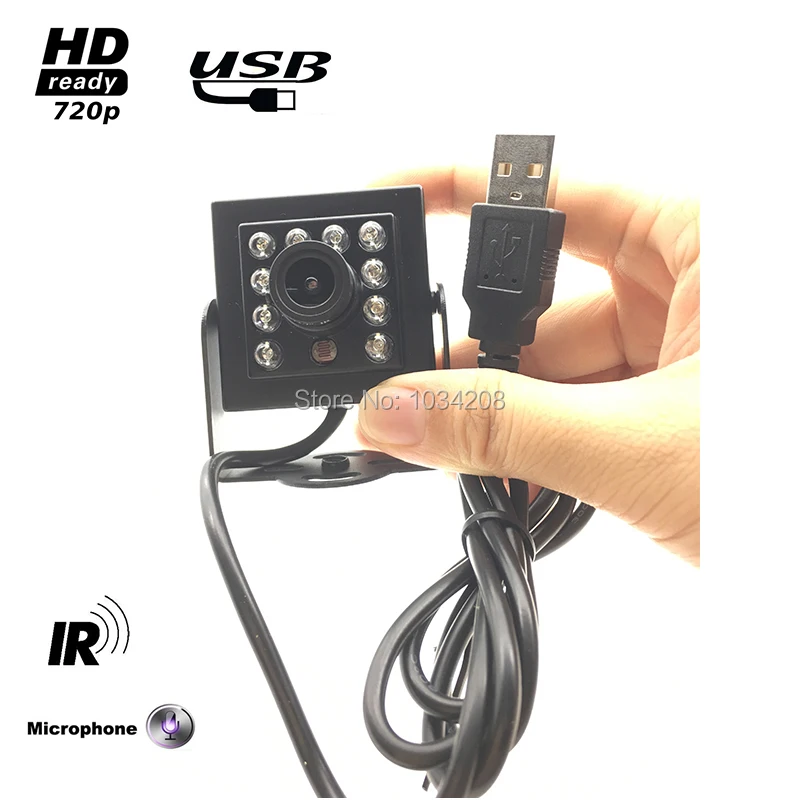 

Инфракрасный USB-микрофон для камеры, 720P, 30 кадров в секунду