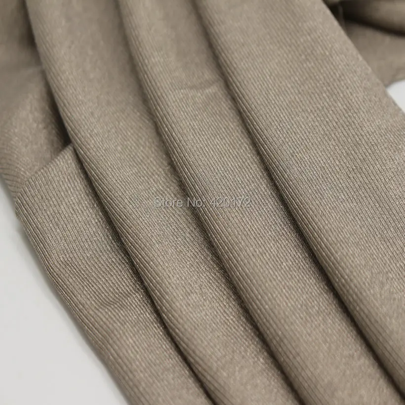 100% Silver Fiber Fabric Pyrographic Anti-Radiation Protect Against Electromagnetic Waves image 4