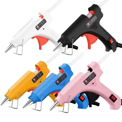 Mini Hot Glue Gun 30W High Temperature Glue Gun for DIY Crafts, Projects, Fast Home Repairs Creative Arts, with 6pcs Glue Sticks