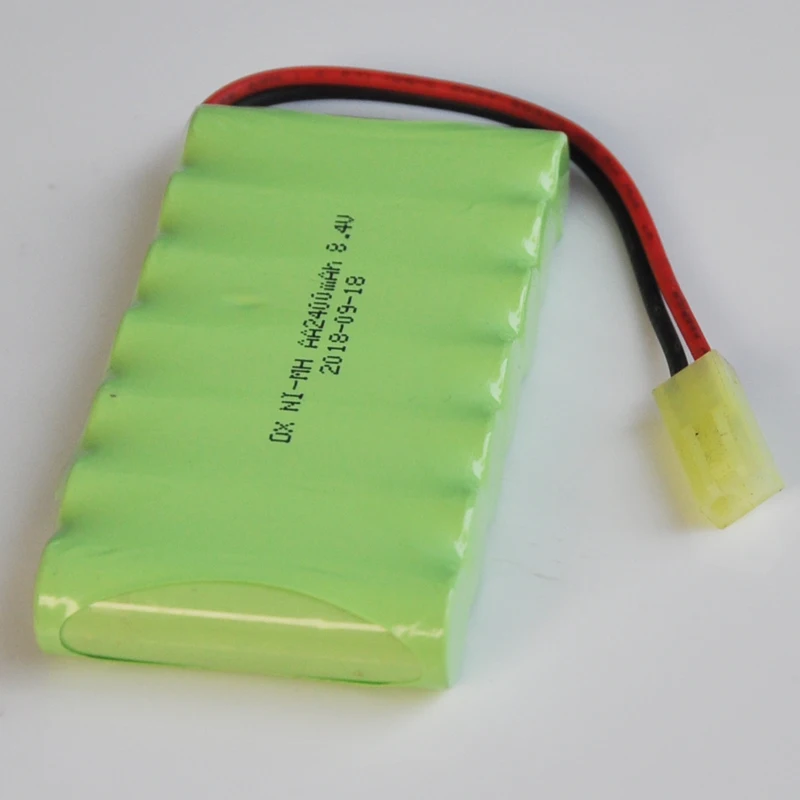 1-2 قطعة ni-mh 8.4 فولت AA بطارية قابلة للشحن 2400mah AA خلية ل RC سيارة هليكوبتر اللعب led ضوء الهاتف اللاسلكي TG المكونات