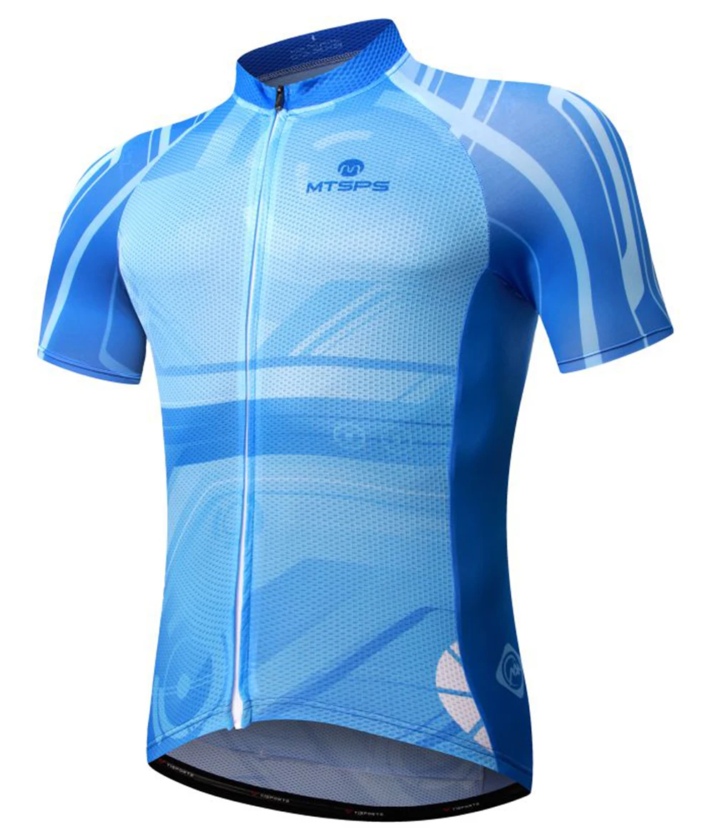 MTSPS Cycling Jersey Breathale Mountain Bike Clothing Quick-Dry Racing MTB Bicycle Clothes Uniform Summer Dry Fit