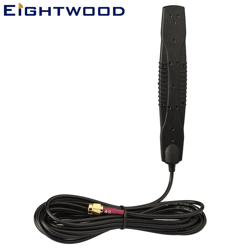 

Eightwood 4G LTE Antenna Vehicle Windshield Glass Mount SMA Male for Car Wireless Router Remote IP Camera Cell Phone Booster