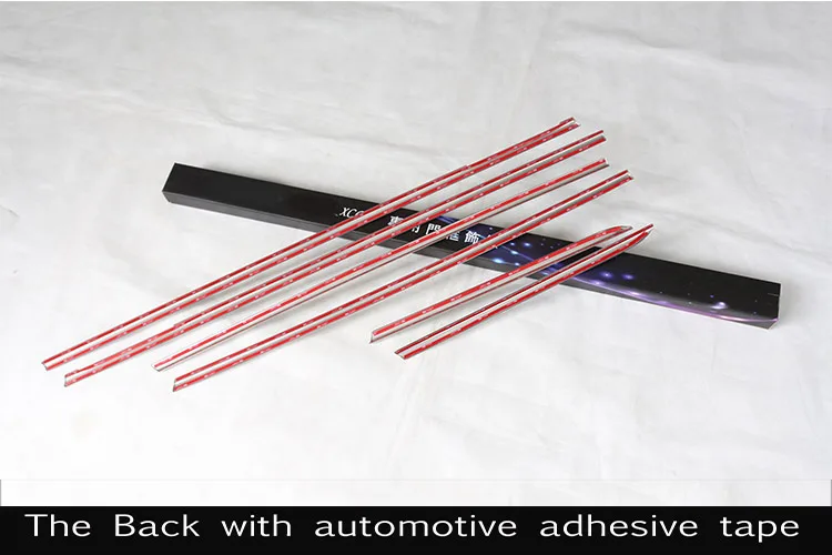 6pcs 304 Stainless Steel Bright Polish Car Window Strips Cover Trim for Volvo XC60 XC 60 2009-2015 Car Accessories