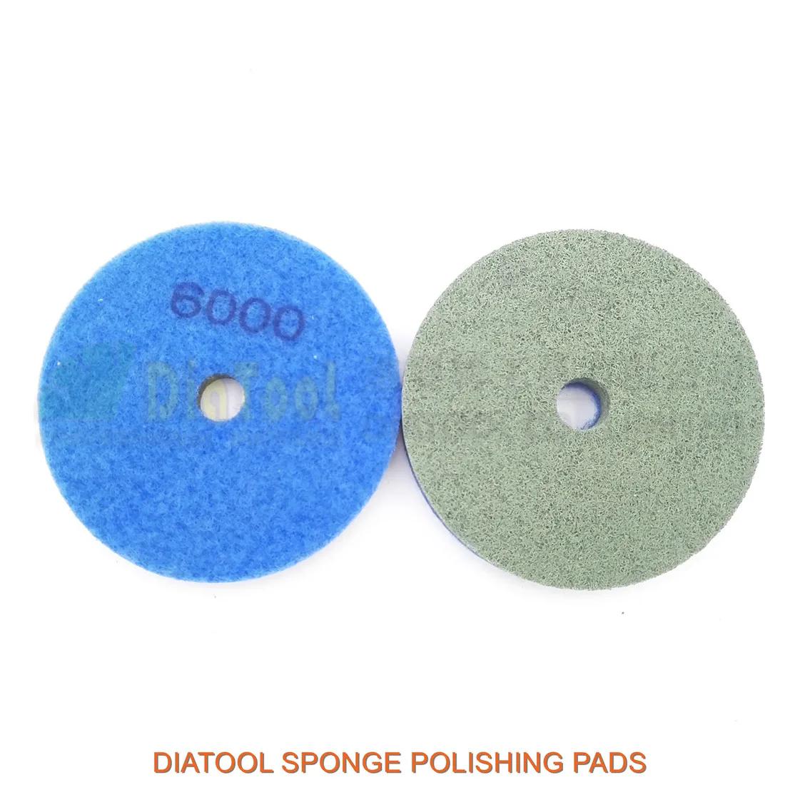 DIATOOL DIATOOL 10pcs/pk 100MM Sponge Diamond Polishing Pads For Soft Stone Marble Artificial Stone Terrazzo Grit#6000 Dia 100MM