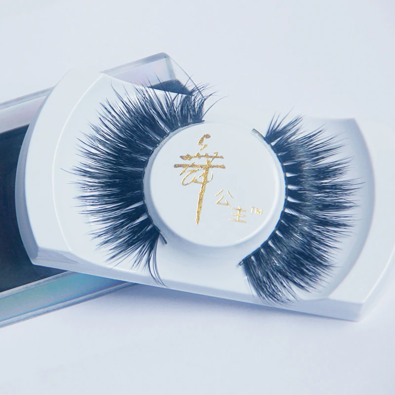 1 Pair 100% Handmade False Eyelashes 3D Real Horse Hair Makeup Thick Fake Eye Lashes Eyelash Extension for Beauty Y-6