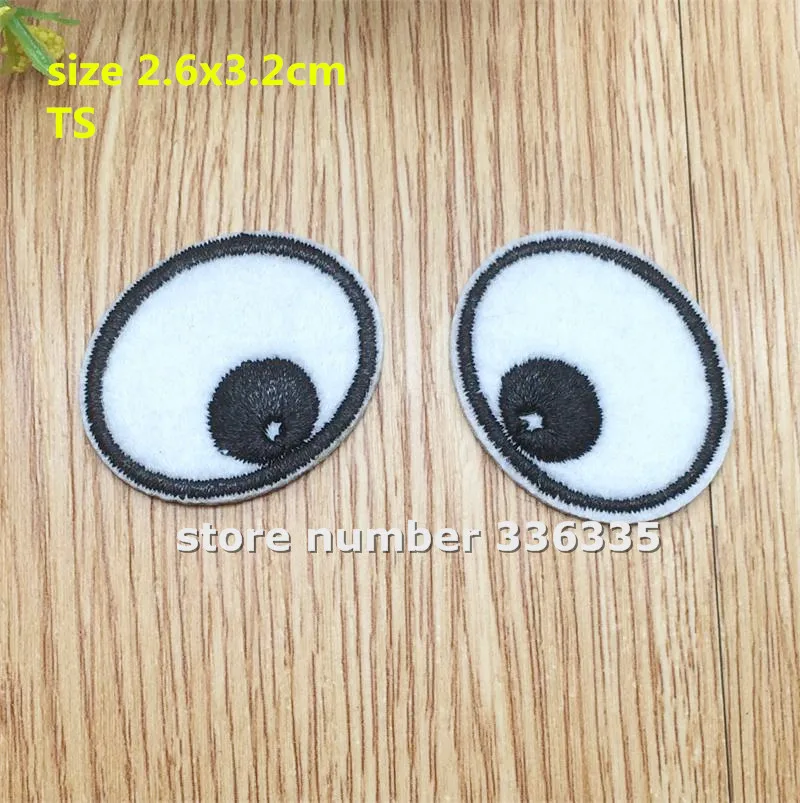 Free shipping new arrival 10 pcs 5 pairs cute eyes Embroidery patch TS Motif Applique embroidery patch DIY accessory 151205