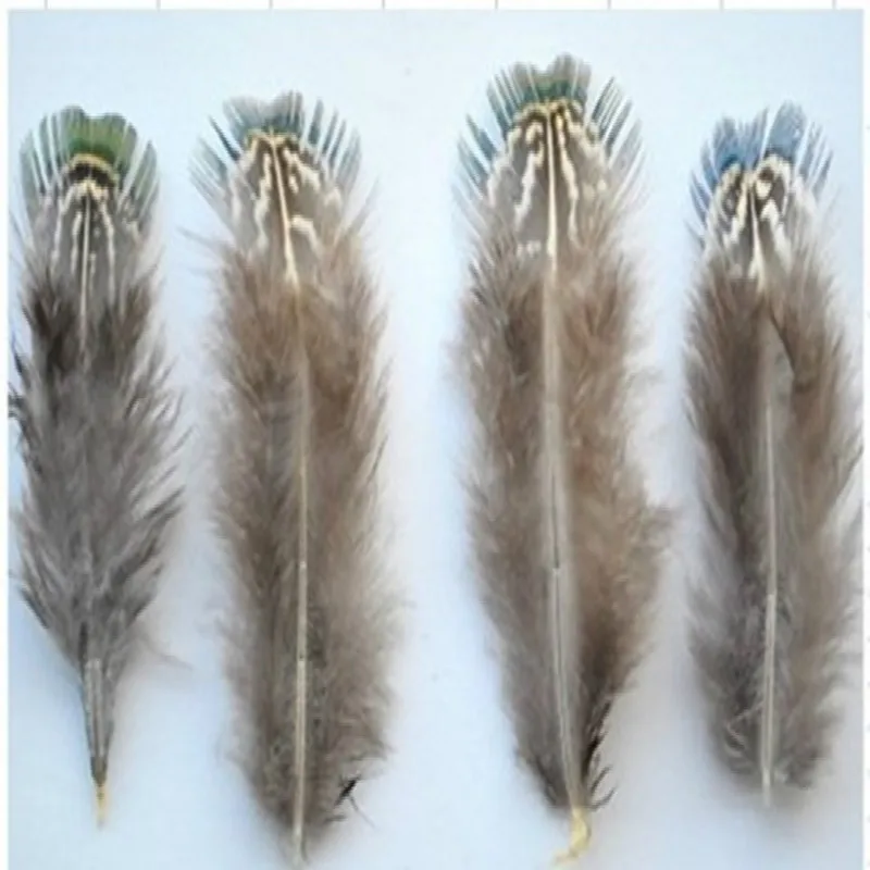 Size 5-8cm 50pcs/lot Selected Prime Quality Natural Green Almonds Ringneck Pheasant Plumage Feathers