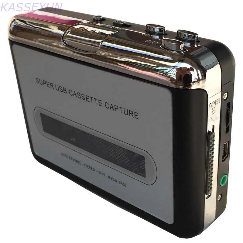 

cassette capture card, walkman cassette player, convert tape cassette to MP3 through PC free shipping