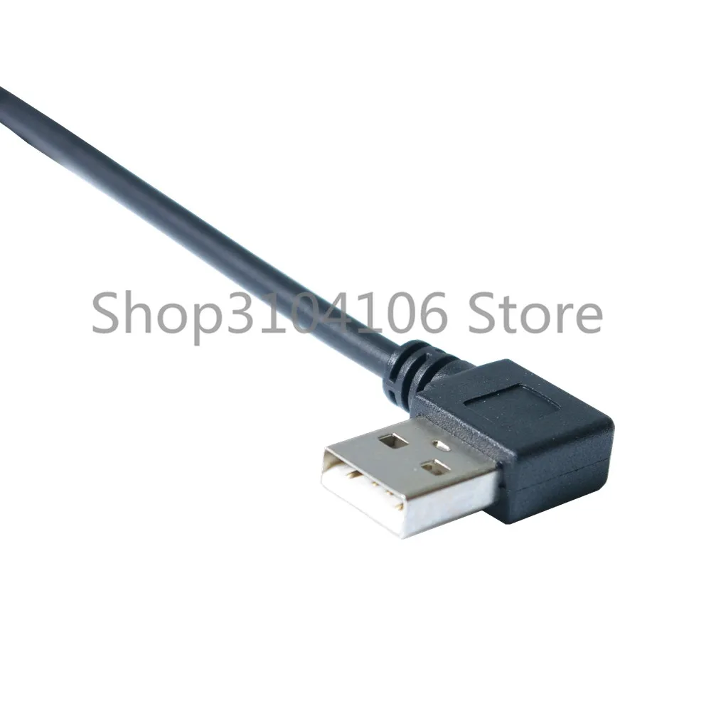 USB 2.0 A Male Right Angled to B Male 90 Degree Angled Stretch Cable for Printer Scanner & Hard Disk