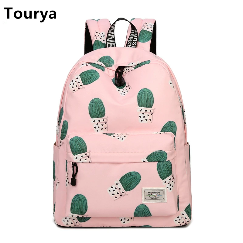 

Tourya Casual Women Backpack Cute Shoulder School Bags Bookbag For Teenagers Girls Schoolbag Laptop Backbag Travel Bag Mochila