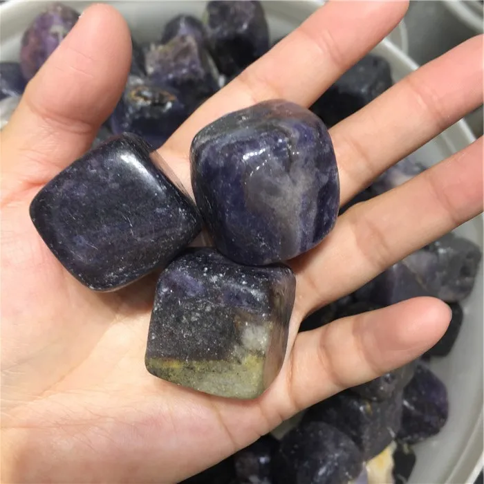 100g Natural Purple Sugilite stone cube Polished Gravel Specimen natural stones and minerals happy fish tank stone