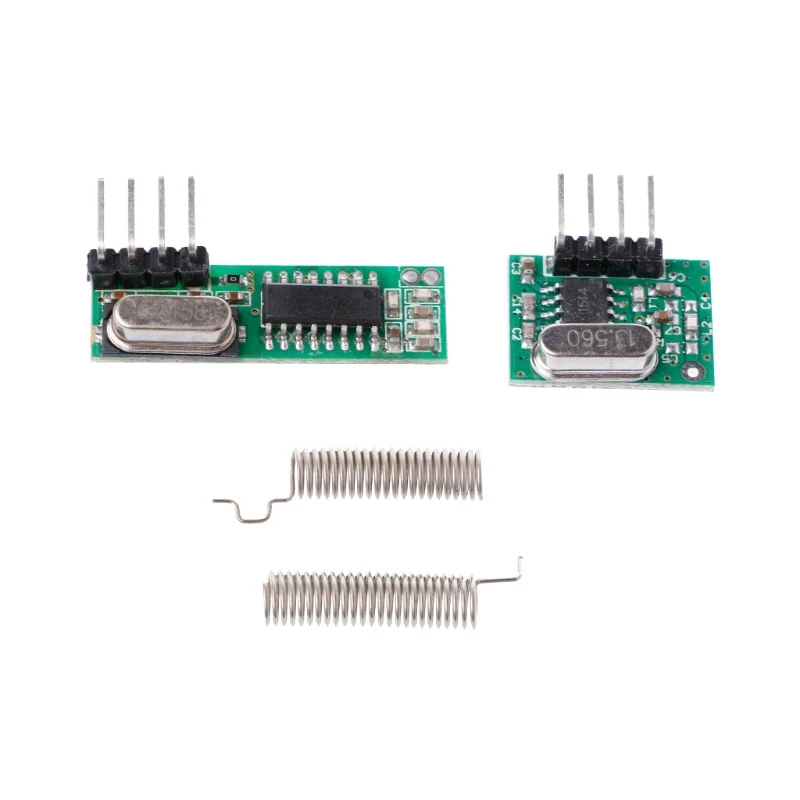 1 Set 433Mhz Superheterodyne RF Receiver Transmitter Module Kit With 2 Antennas For Arduino/ARM/MCU