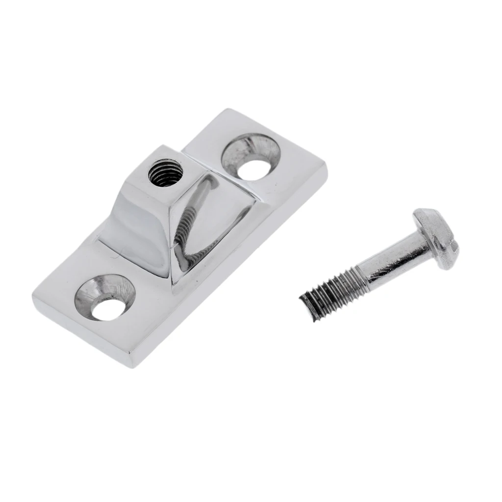 1 Pcs Deck Hinge Side Mount 316 Stainless Steel Bimini Boat Top Fitting With 2 Holes 2