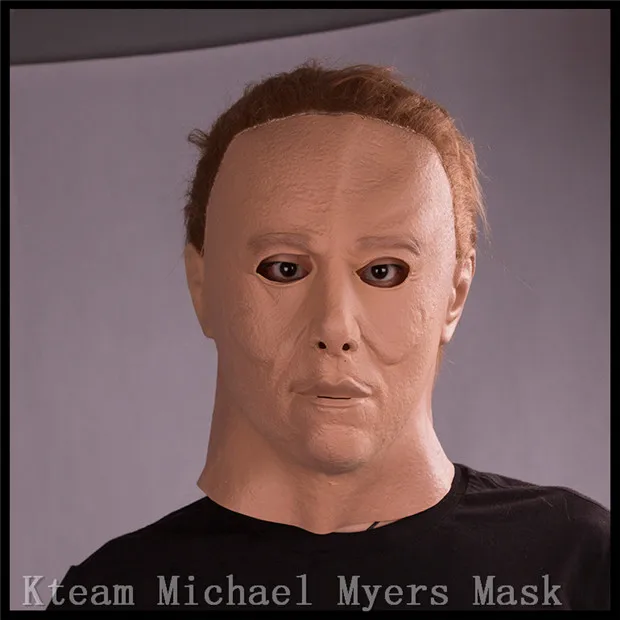 Top Grade 100% Latex Original Horror Movie Halloween Michael Myers Mask, Adult Party Masquerade Cosplay Latex Mask Toy Free size