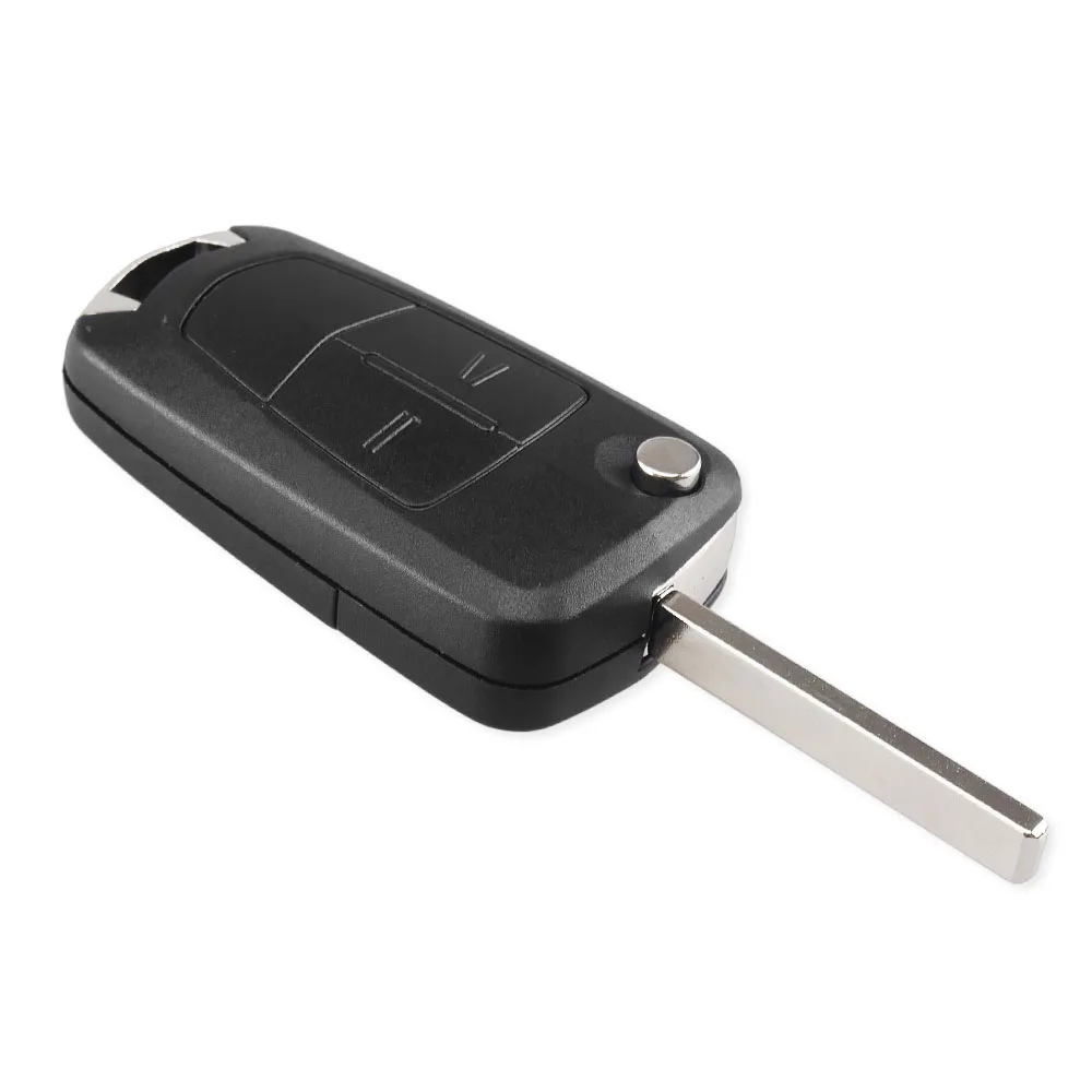 KEYYOU 2 pulsanti Flip pieghevole portachiavi portachiavi per Vauxhall Opel Corsa Astra Vectra Signum custodia portachiavi per auto